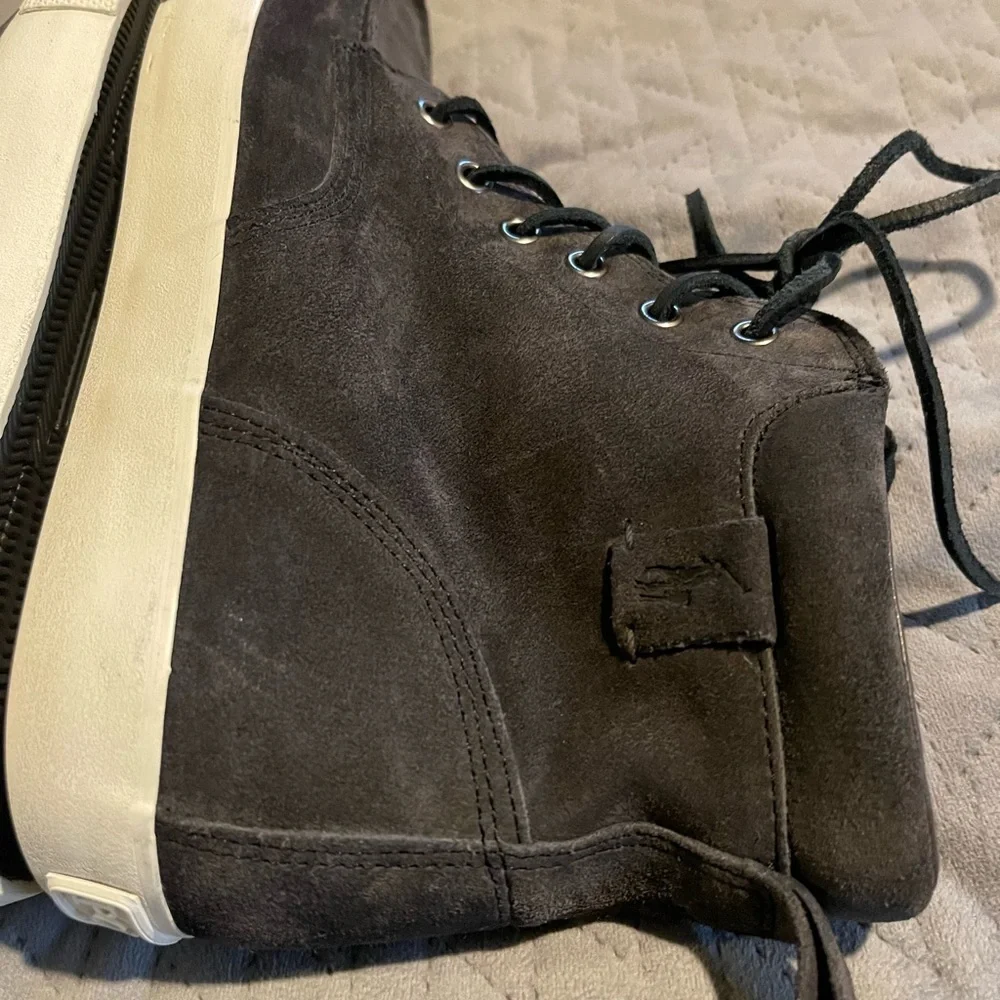 Polo Ralph Lauren‎ Calf suede shoes men’s size 10D gray EUC